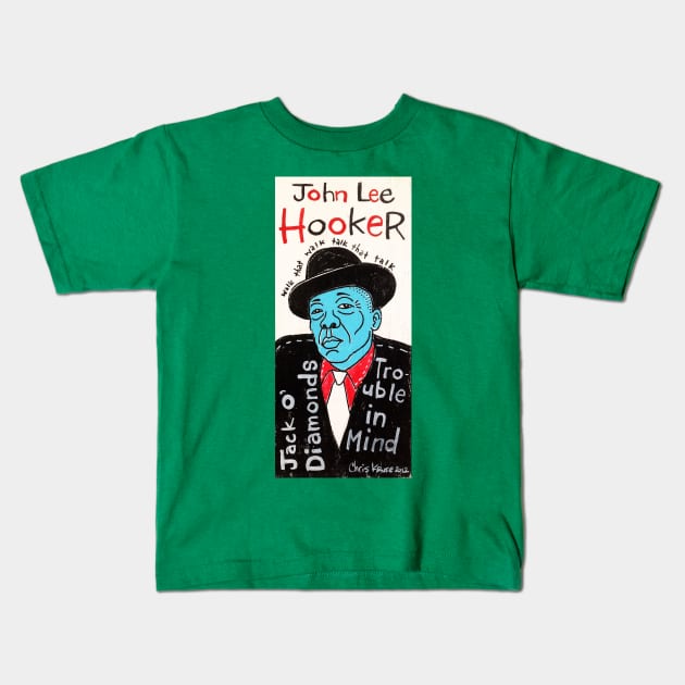 John Lee Hooker Kids T-Shirt by krusefolkart